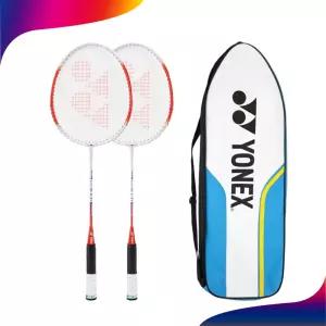 요넥스 배드민턴 라켓 채 GR350 2개입 1세트 풀커버포함 가벼운 프레임 알루미늄 샤프트 스틸 탄성 STIFF