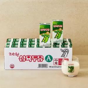 콩 음료 삼육 고소한 삼육두유A 24팩 간식 190ml X