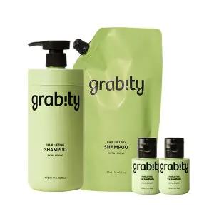 [그래비티]그래비티 헤어리프팅 엑스트라 스트롱 샴푸 1010ml (본품1+리필1+여행용2)  플로럴향