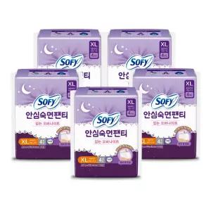 쏘피 안심숙면팬티 생리대 팬티형생리대 바디피트 XL 4P 5팩