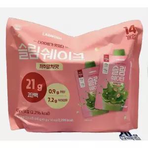 랩노쉬 슬림쉐이크 제주말차 45gx14개 제주말차맛 단백질 보충제 쉐이크 간편식 코스트코