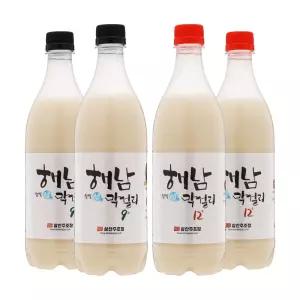 [품질보장] 삼산주조장 해남찹쌀생막걸리세트 750ml 9도x2,12도x2