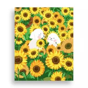위메이크 페인팅 DIY 명화그리기 해바라기 밭에서40x50