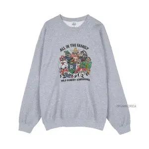 [와일드동키](김해점)[와일드 동키] FW25 공용 패밀리 맨투맨 FG FAMILY HEATHER GREY
