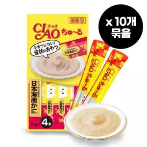 이나바 챠오 츄르 닭가슴살 게 14gX4개입 X 10개묶음