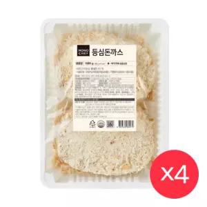 [롯데백화점]레인보우마켓 모노쉐프 등심돈까스 1박스 (1080g x 4개입) 냉동