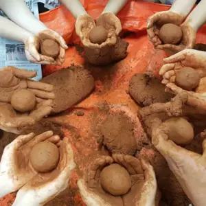 EM 흙공 만들기 세트 재료 황토볼 하천 수질 정화 흙공35개 만들기 6종세트