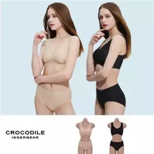 [크로커다일](90차)시스루 밀착 퓨징 브라팬티 2세트
