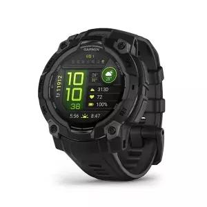 가민 인스팅트 3 아몰레드 아웃도어 GPS 스마트워치 블랙/블랙밴드, 45mm