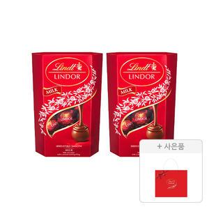 농심 린도볼 밀크 200g, 2개 + 증정(쇼핑백, 1개)