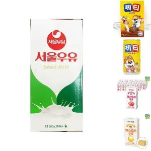 (1LX10) 서울 멸균우유 1000ML/10개/대용량/우유/아이들/맛있는/간식/가정/어린이/1L/서울우유/상온/보관