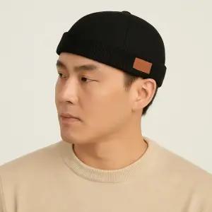 남자 숏비니 챙없는 모자 와치캡 레옹모자 캡없는 비니