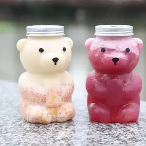 곰돌이 보틀 일회용 카페 음료수 물병 티라미수 페트병