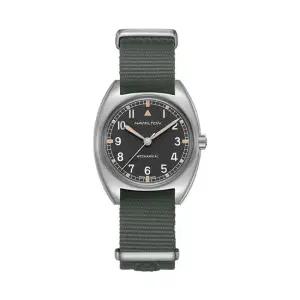 해밀턴 H76419931 카키 파일럿 파이오니어 남성 나토밴드 메커니컬 36mm