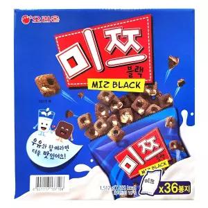 오리온 미쯔 블랙 미니 42g 36개