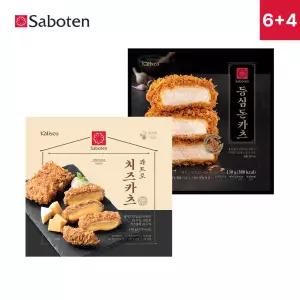 사보텐 일본 정통 수제 돈까스 등심 6팩+콰트로 치즈 4팩