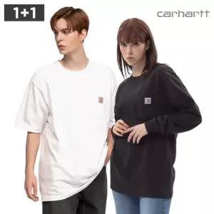 칼하트 MUST IT_ 남여공용 반팔티+긴팔티셔츠 2장세트 K87+K126