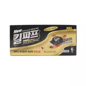 킬파프 초강력 바퀴제로 큰바퀴벌레용 6개입/퇴치제/가정용/살충재/나방/지네/빈대/박멸/업소용/버그/벅스