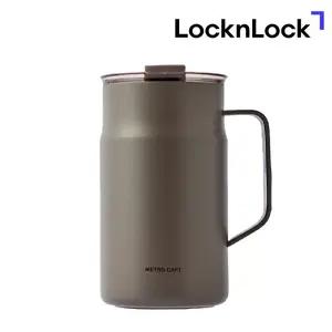 락앤락 메트로 세라믹 머그 텀블러 600ml 다크초코라떼 대용량 스텐 차량용 커피 티 LHC4282DBRW_C