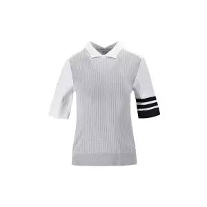 [아웃도어스/헤일리]헤일리골프 여성 배색 5부 반팔 골프니트 HU-TT1003