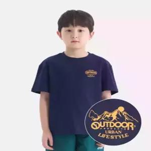 [아웃도어 프로덕츠 키즈]에센셜 백그래픽 반팔티셔츠 (네이비) OD262ISS02_NVY