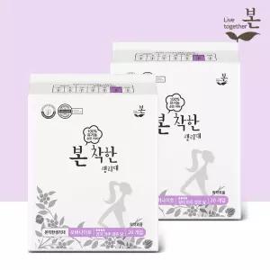 유기농본 착한 유기농 생리대 오버나이트 20P, 2팩