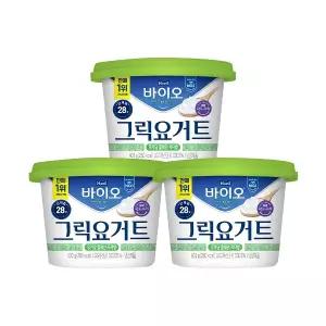 매일 바이오 그릭요거트 무가당 플레인 저지방 400g 3개