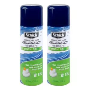 (1+1/무배)쉬크 쉐이브 가드 센서티브 라임 폼 220ml