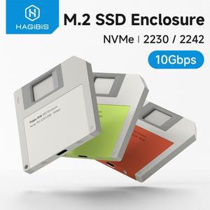 하기비스 2230 M.2 NVMe SSD 외장 케이스 USB 3.2 Gen 2 to PCI-E 2242 플로피 디스크 아이폰 17 프로 노트