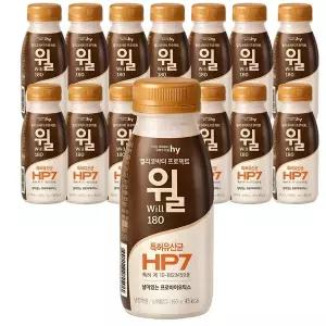 hy 한국야쿠르트 헬리코박터 프로젝트 윌 요거트 180ml (15입)