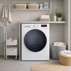 [LG]트롬 9kg 드럼세탁기 F9WT 화이트 스테인리스 세탁통 상판있음