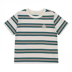 [롯데백화점]아가방 밀로스트라이프반팔티(GREEN) 01S331001