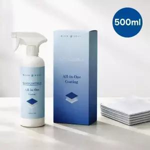 블랙홀 글라스 코팅큐 500ml+극세사타월 2장 유리막 코팅 욕실 유리코팅제 거울 손자국 방지 스프레이