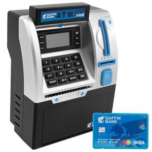 전자 저금통 미니 금고 동전 현금 저축함 스마트 카드 스와이프 디지털 비밀번호 카운터 은행 ATM 어린이