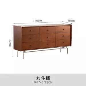 원목서랍장 미드센츄리서랍장 3단 현관 다용도서랍장