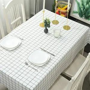 스텔라픽스 가정용 방수 식탁보 137X90CM (화이트/격자무늬) 5개입 식탁패드