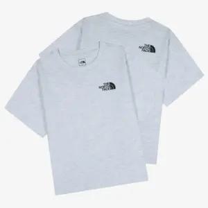 [매장판] 노스페이스 키즈 반팔티 데일리 고 투 레귤러핏 티셔츠 헤더 그레이 NT7US01W
