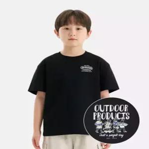 [아웃도어 프로덕츠 키즈]서핑 백 그래픽 반팔 티셔츠 (블랙) OD262ISS16_BLK