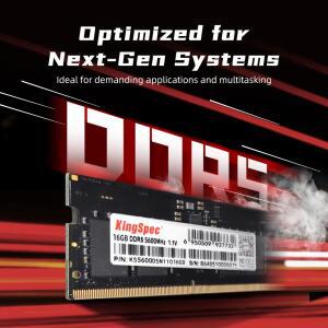 킹스펙 메모리 모듈 16GB 32GB 8GB DDR5 램 4800MHz 5600MHz SODIMM 1 1V CL40 CL46 노트북용 ECC 메모리 DDR4 3200Mhz 모듈