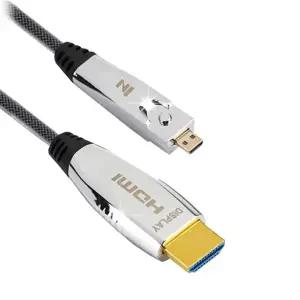 인네트워크 Micro HDMI to HDMI Ver2.0 광 AOC 케이블 10M IN-MCHAOC2010