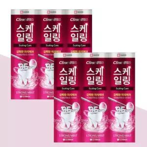 페리오 클링스 스케일링케어 스트롱민트 치약 100g 6개입