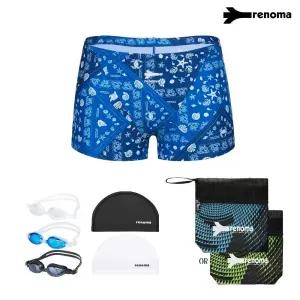 남성 반다나 일반 사각 실내수영복. 수경.수모4종세트 MS2G802