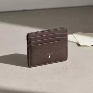 몽블랑 MUST IT_남성 마이스터스튁 6CC 카드 케이스123729 BURGUNDY