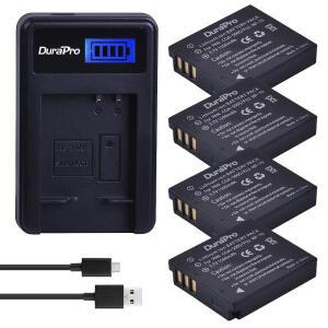 듀라프로 CGA-S005 CGA 배터리 + 충전기 파나소닉 루믹스 DMW-BCC12 DMC-LX1 LX2 후지 NP-70 NP 70용