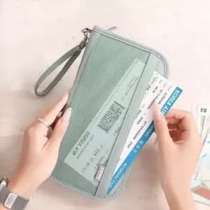 저니가드 RFID 차단 매쉬 방범 여권 지갑 안티스 클러치백 카드 케이스 가방 명함