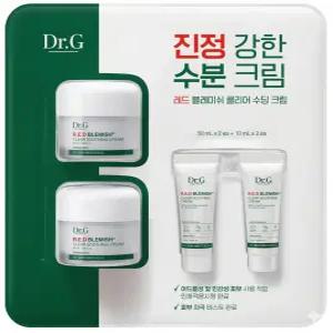 닥터지 레드 블레미쉬 클리어 수딩크림 50ml(2ea)+10ml(2ea) 시카 수분 진정, 1세트