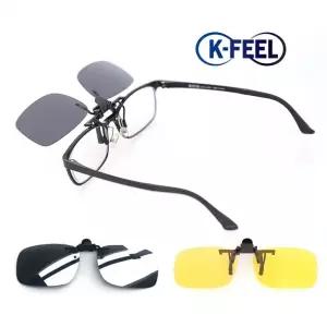 썬글라스 클립온 선글라스 썬그라스 클립 sunglass 편광 클립형 K-FEEL 안경착용자용 선그라스 안경위에