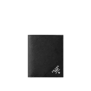 프라다 MUST IT_ 2MO004 QME F0002 사피아노 가죽 반지갑 블랙