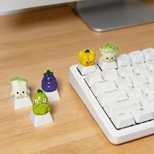 개인화되고 창의적인 멜론 키캡 야채 DIY 3차원 크로스 축 기계식 키보드 키캡 장식