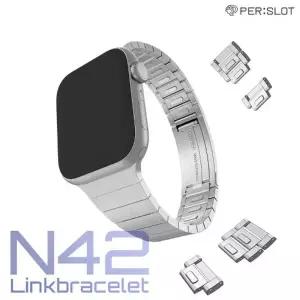 [퍼슬랏] 애플워치 20mm 22mm 울트라 프리미엄 메탈 밴드 스트랩 링크브레이슬릿 N42